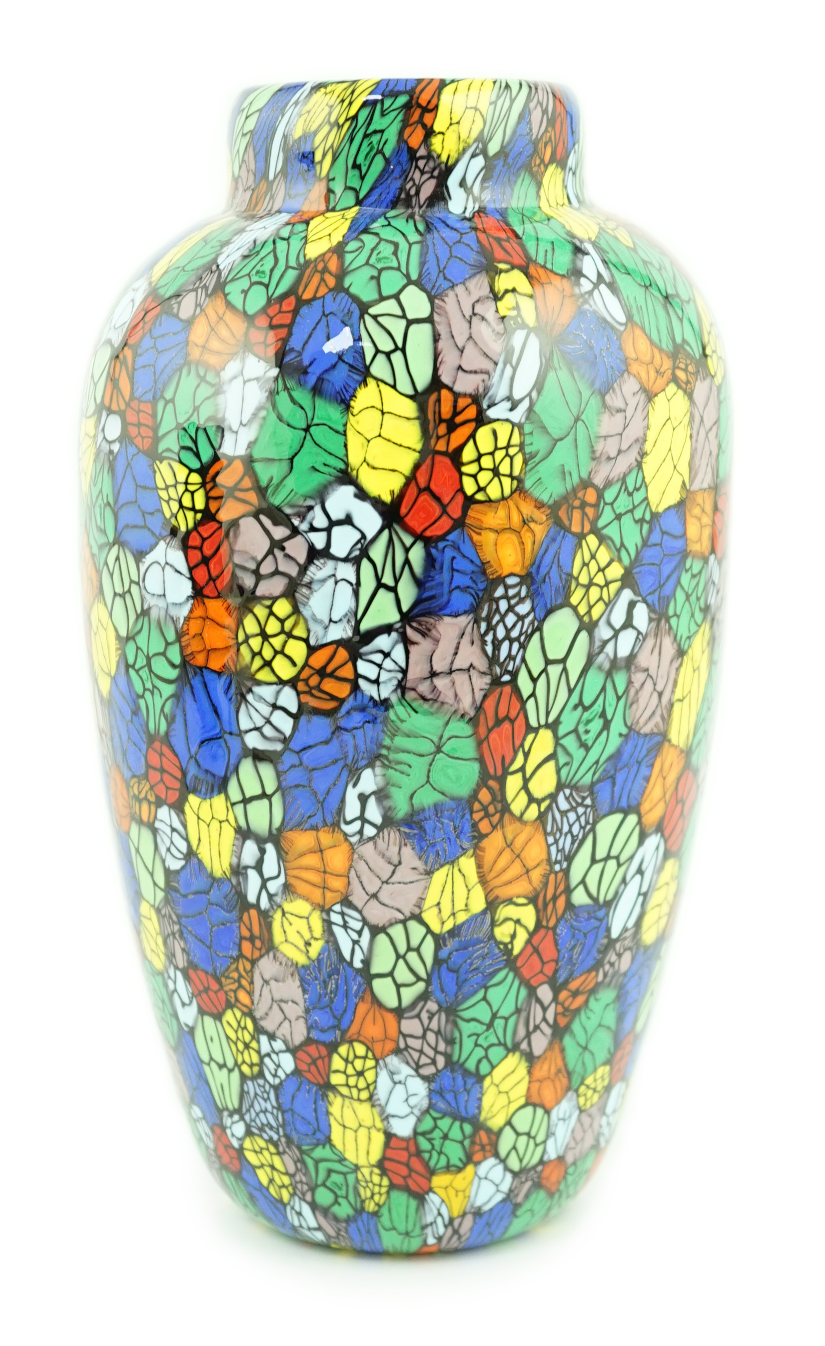 Vittorio Ferro (1932-2012), a Murano glass Murrine vase